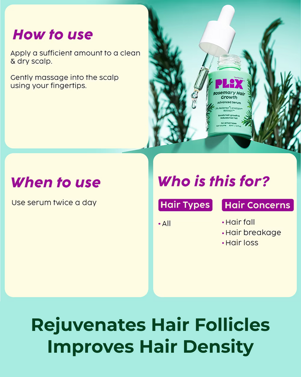 Rosemary Hair Growth Serum (Reduces Hair Fall & Promotes Hair Growth)